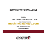 Case 588H Tier 4B Forklift Service Parts Catalogue
