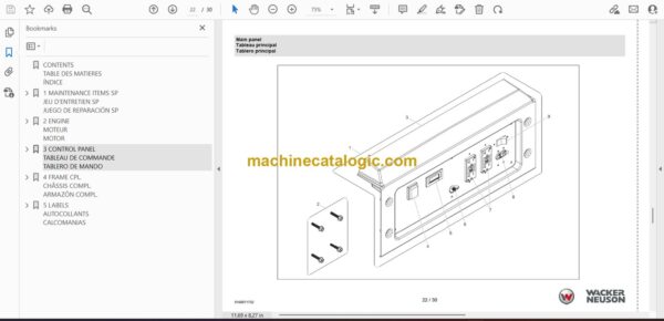 Wacker Neuson GP2500A Power Parts Manual - Image 2