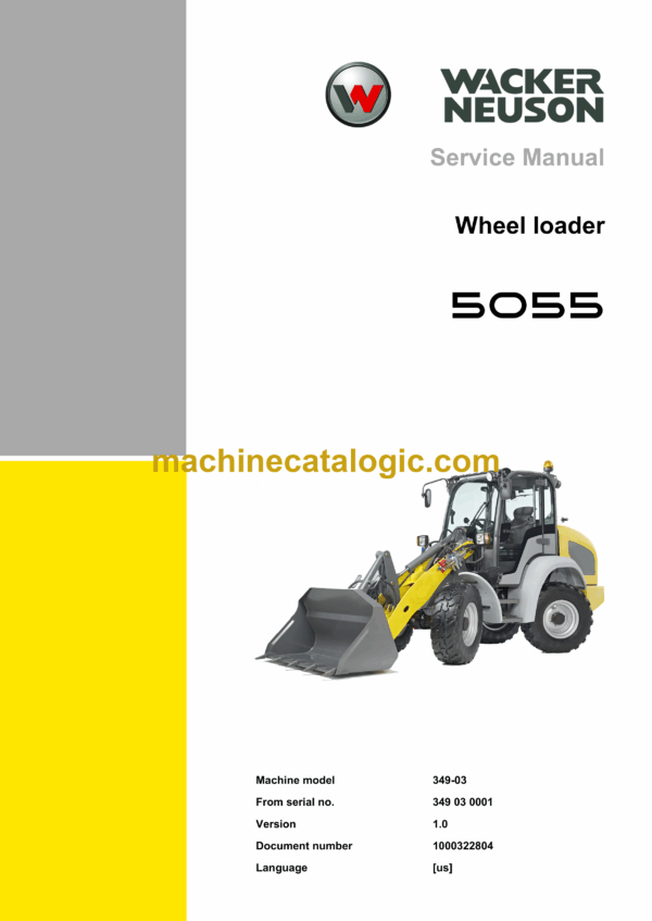Wacker Neuson 5055 Wheel Loader Service Manual