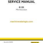 New Holland E12D Mini Excavator Service Manual