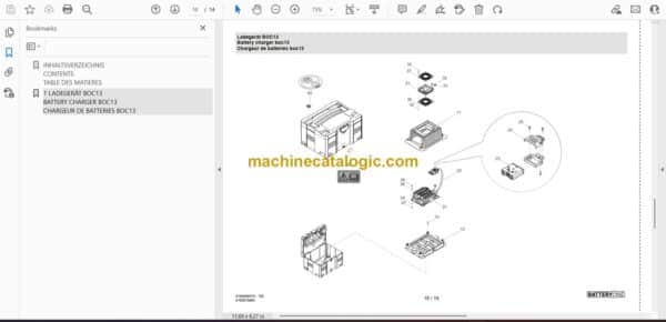 Wacker Neuson BOC13 Power Parts Manual - Image 2