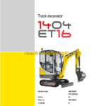Wacker Neuson 1404 ET16 Tracked Excavator Service Manual