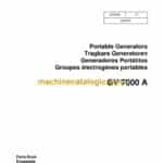 Wacker Neuson GV7000A Portable Generators Parts Manual