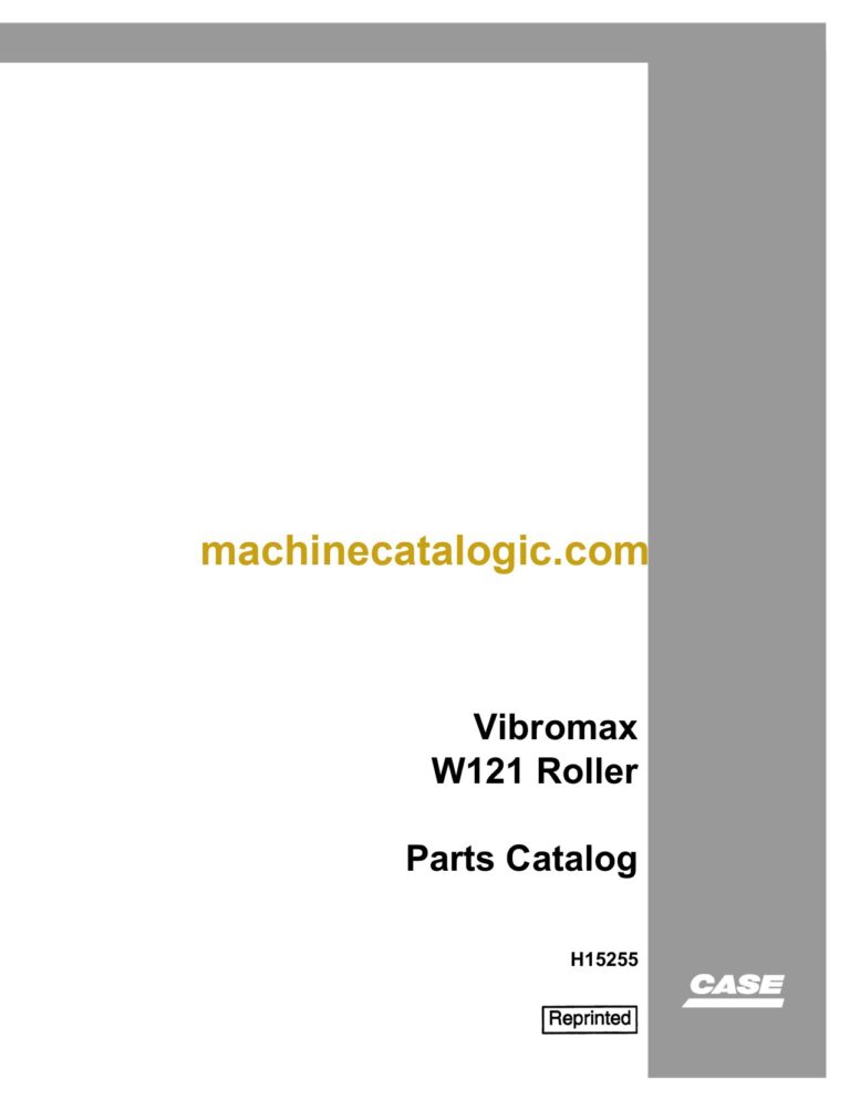 Case W121 Roller Vibromax Parts Catalog