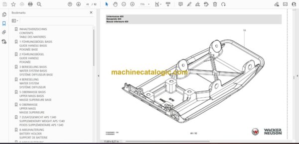 Wacker Neuson APS1340we Vibratory Plate Parts Manual - Image 2