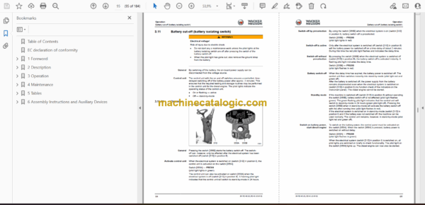 Wacker Neuson RD40 US, RD45 US Tandem Roller, Combination Roller Instruction Manual - Image 2