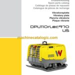 Wacker Neuson DPU110rLec970 US Vibratory Plate Parts Manual