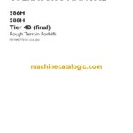Case 586H, 588H Tier 4B Final Rough Terrain Forklift Operators Manual