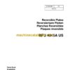 Wacker Neuson BPU 4045A US Reversible Plates Parts Manual