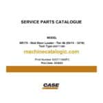 Case SR175 Tier 4B Skid Steer Loader Service Parts Catalogue