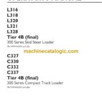 New Holland L316, L318, L320, L321, L328 Tier 4B Final 300 Series Skid Steer Loader and C327, C330, C332, C337 Tier 4B Final 300 Series Compact Track Loader Operators Manual