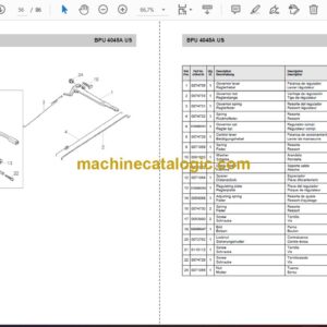 Wacker Neuson BPU 4045A US Reversible Plates Parts Manual