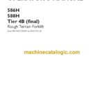 Case 586H, 588H Tier 4B Final Rough Terrain Forklift Operators Manual (90429087)
