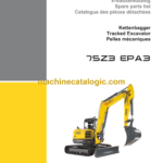 Wacker Neuson 75Z3 EPA3 Tracked Excavator Parts Manual