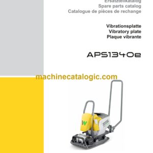 Wacker Neuson APS1340e Vibratory Plate Parts Manual