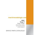 Case 856C Stage V Motor Grader Service Parts Catalogue