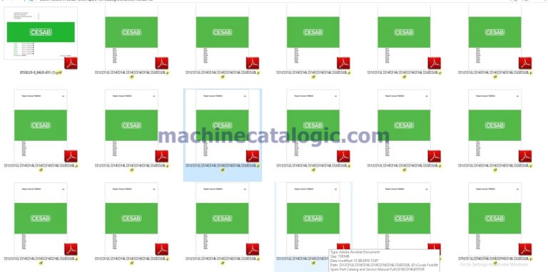 Cesab Forklift Service Manual