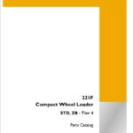 Case 221F Tier 4 Compact Wheel Loader Parts Catalog