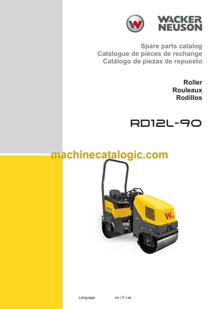 Wacker Neuson RD12L-90 Roller Parts Manual