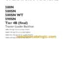 Case 580N, 580SN, 580SN WT, 590SN Tier 4B Final Tractor Loader Backhoe Operators Manual