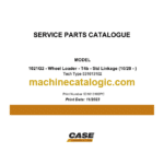 Case 1021G2 T4B Wheel Loader Service Parts Catalogue
