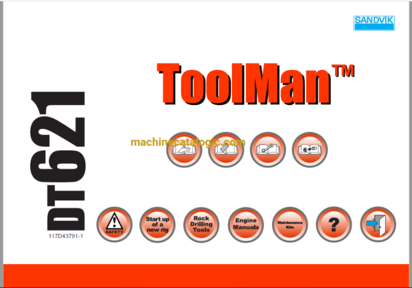 Sandvik DT621 Drilling Rig Full Documents (Service, Operator, Maintenance Manual and Parts Catalog) [117D43791]