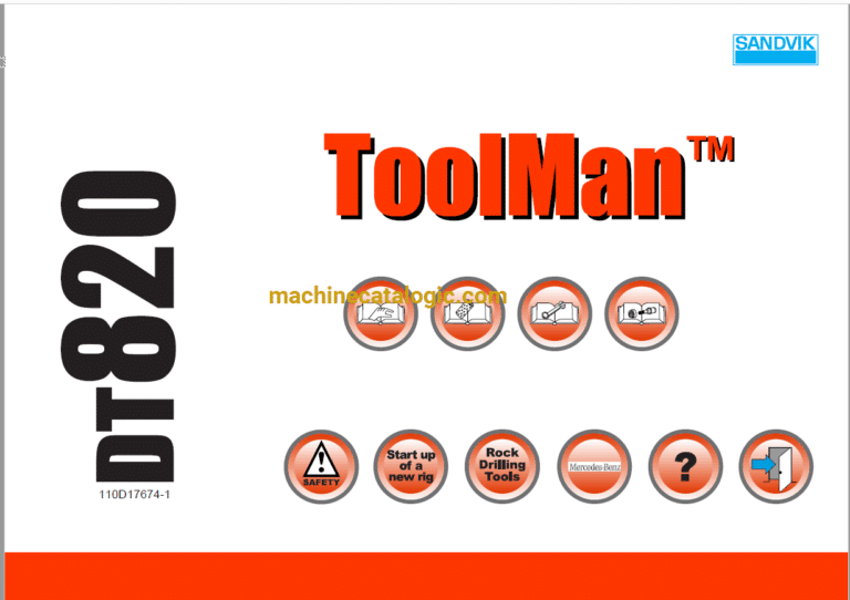 Sandvik DT820 Drilling Rig Full Documents (Service, Operator, Maintenance Manual and Parts Catalog) [110D17674]