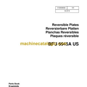 Wacker Neuson BPU 5545A US Reversible Plates Parts Manual