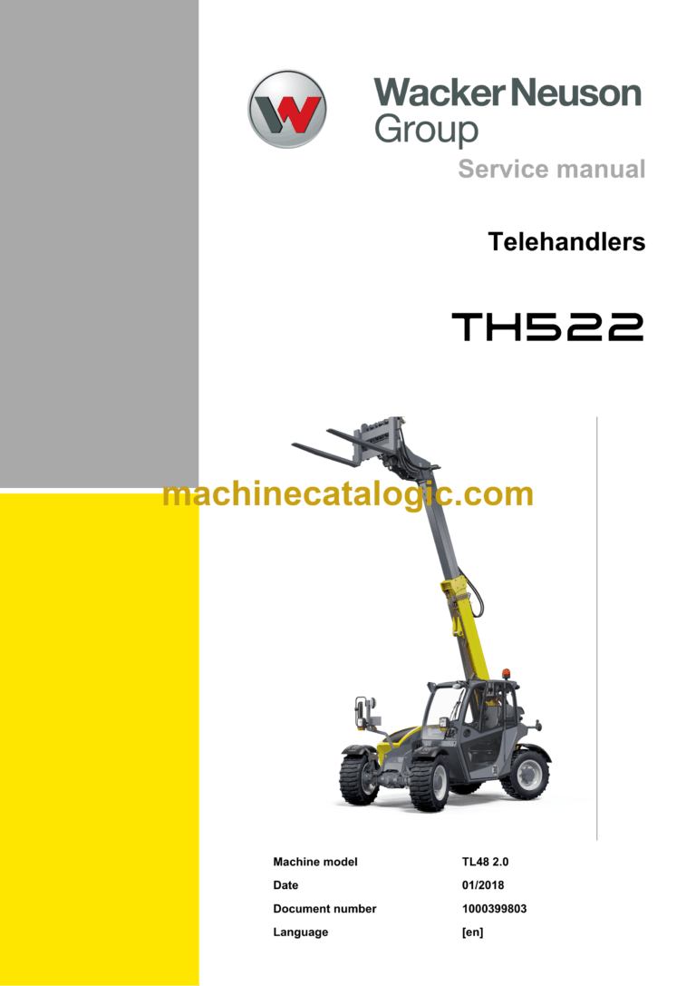 Wacker Neuson TH522 Telehandler Service Manual