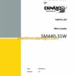 Wacker Neuson Dingo SM440-31W Mini Loader Parts Manual