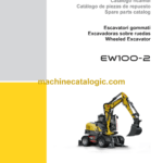 Wacker Neuson EW100-2 Wheeled Excavator Parts Manual