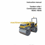 Wacker Neuson RD40, RD45 Tandem Roller, Combination Roller Instruction Manual