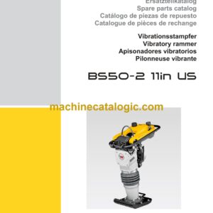 Wacker Neuson BS50-2 11in US Vibratory Rammers Parts Manual