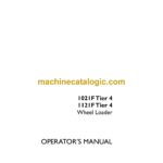 Case 1021F, 1121F Tier 4 Wheel Loader Operators Manual