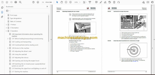 Wacker Neuson RD40, RD45 Tandem Roller, Combination Roller Instruction Manual - Image 2