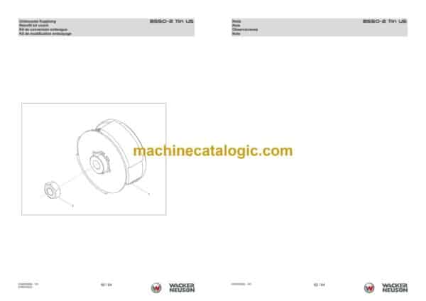 Wacker Neuson BS50-2 11in US Vibratory Rammers Parts Manual - Image 4
