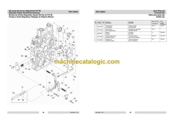 Wacker Neuson DPU 3050H Reversible Plates Parts Manual - Image 3