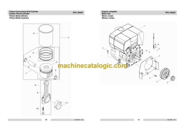 Wacker Neuson DPU 3050H Reversible Plates Parts Manual - Image 4