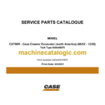 Case CX75SR NA Crawler Excavator Service Parts Catalogue