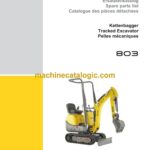 Wacker Neuson 803 (E08-01) Tracked Excavator Parts Manual