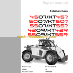 Wacker Neuson 4507, KT457, 5007, KT507, 5507, KT557, 4209, KT429, 5509, KT559 Telehandlers Repair Manual