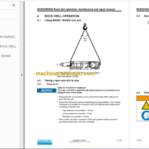 Sandvik DT621 Drilling Rig Full Documents (Service, Operator, Maintenance Manual and Parts Catalog) [117D45251]