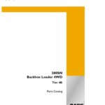 Case 580SN Tier 4B Backhoe Loader 4WD Parts Catalog