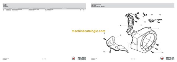Wacker Neuson BPS1550A Vibratory Plate Parts Manual - Image 3