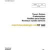 Wacker Neuson RT560 Trench Roller Parts Manual
