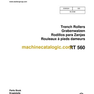 Wacker Neuson RT560 Trench Roller Parts Manual