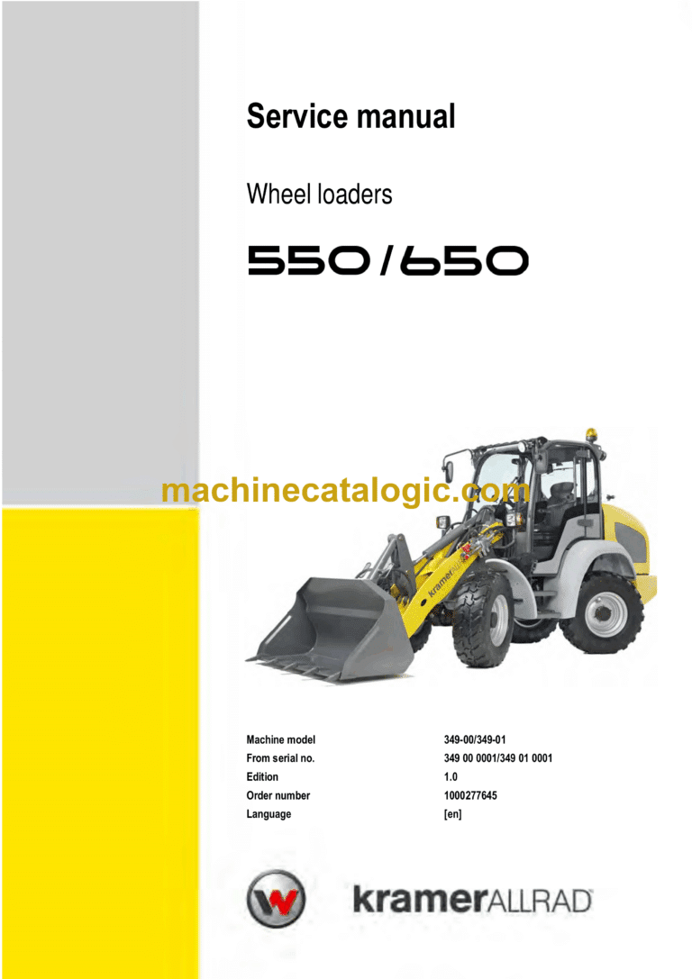 Wacker Neuson 550, 650 Wheel Loader Service Manual