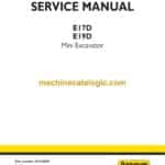 Case E17D, E19D Mini Excavator Service Manual