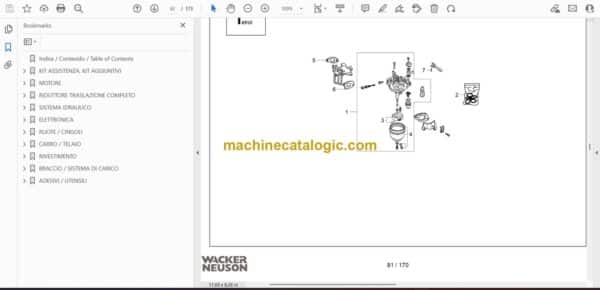 Wacker Neuson DT05 Track Dumper Parts Manual - Image 2