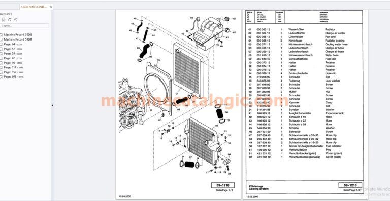 Terex Cranes parts manual